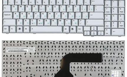 Клавиатура для ноутбука Asus (M50, M70, X70, X71, G50) Silver, RU