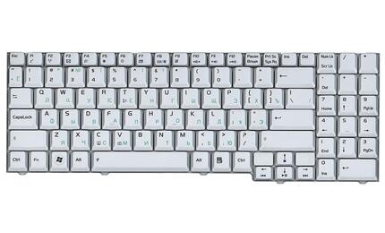 Клавиатура для ноутбука Asus (M50, M70, X70, X71, G50) Silver, RU - фото 2
