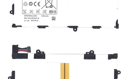 Аккумуляторная батарея для планшета Samsung SP397281P(1S2P) Galaxy Tab 7.7 GT-P6800 3.7V White 5100mAh Orig