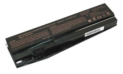 Аккумуляторная батарея для ноутбука Clevo N850-3S2P N850HC 10.8V Black 4400mAh OEM