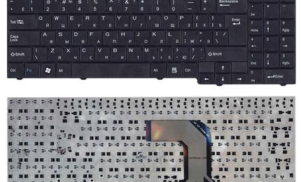 Клавиатура для ноутбука DNS (MB50) Black, (No Frame) RU