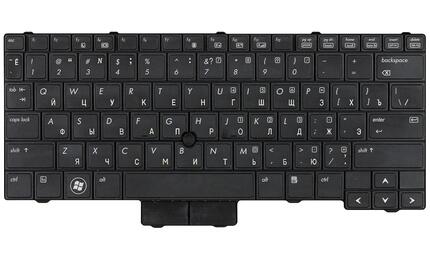 Клавиатура для ноутбука HP Elitebook (2540P) с указателем (Point Stick), Black, RU - фото 2