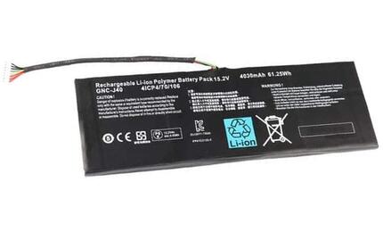 Аккумуляторная батарея для ноутбука Gigabyte GNC-J40 P34G v2-3 15.2V Black 4030mAh OEM Аккумуляторная батарея для ноутбука Gigabyte GNC-J40 P34G v2-3 15.2V Black 4030mAh OEM