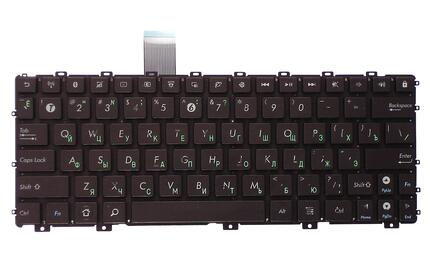 Клавиатура для ноутбука Asus EEE PC 1011, 1015, 1016, 1018, 1025, X101 Brown, (No Frame) RU - фото 2