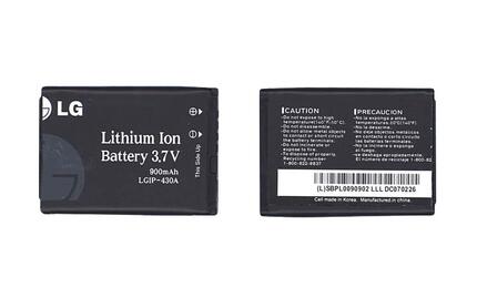 Аккумуляторная батарея для смартфона LG LGIP-410A KF510, KG376 3.7V Black 900mAh