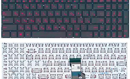 Клавиатура для ноутбука Asus (N541) Black, (No Frame) RU