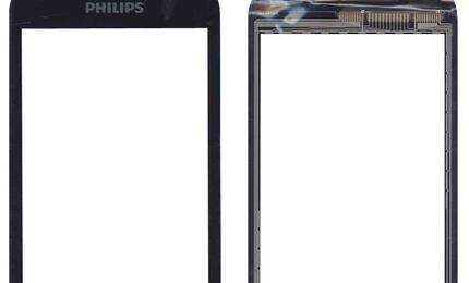 Тачскрин (Сенсорное стекло) для смартфона Philips Xenium W635 черный