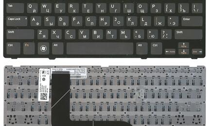 Клавиатура для ноутбука Dell Inspiron (5323, 5423) Black, (Black Frame), RU