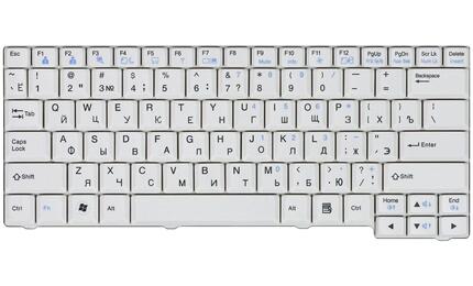 Клавиатура для ноутбука E Series (E200, E210, E300, E310) ED Series (ED310) White, RU - фото 2