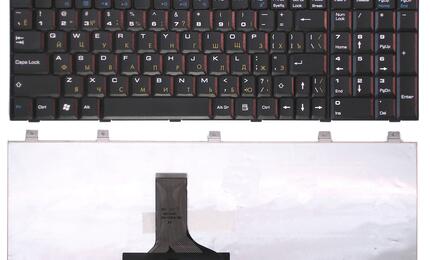 Клавиатура для ноутбука Roverbook Explorer (W700) Black, RU