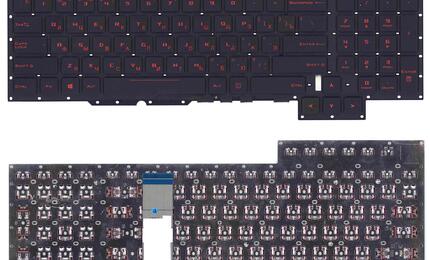 Клавиатура для ноутбука Asus (GX700) Black, (No Frame) RU