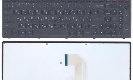 Клавиатура для ноутбука для Lenovo IdeaPad (P500, Z500, Z500A, Z500G, Z500T) Black, (Black Frame), RU