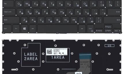 Клавиатура для ноутбука Dell Inspiron (11 3162) Black, (No Frame), RU