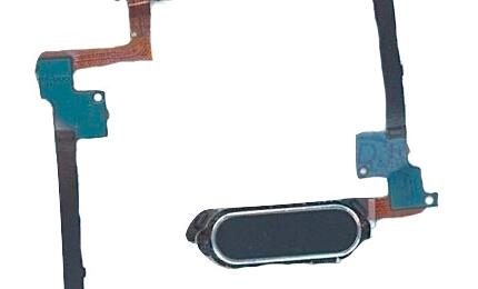 Кнопка HOME в сборе с механизмом и шлейфом для Samsung Galaxy Note 4 N910 черная