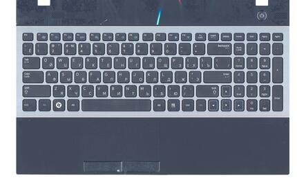 Клавиатура для ноутбука Samsung (300V5A) Black, (Black TopCase), (Grey Frame), RU - фото 2