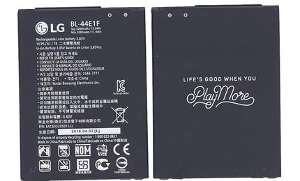 Аккумуляторная батарея для смартфона LG BL-44E1F F800 3.85V Black 3200mAh 12.32Wh