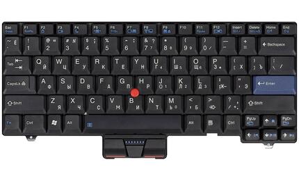 Клавиатура для ноутбука Lenovo ThinkPad (SL300, SL400, SL500) с указателем (Point Stick) Black, RU - фото 2