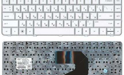Клавиатура для ноутбука HP Pavilion (G4-1000, 250 G1, 430, 630, 635, 640, 645, 650, 655, Compaq Presario CQ43, CQ57, CQ58) Silver, RU