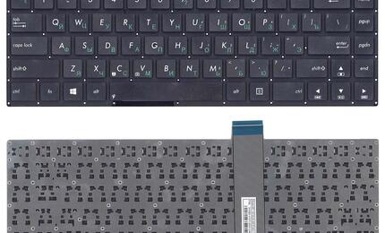 Клавиатура для ноутбука Asus VivoBook (S400CA, S451, S401) Black, (No Frame), RU
