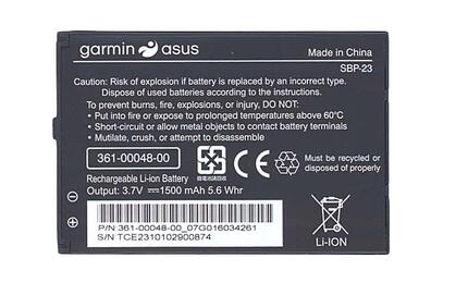 Аккумуляторная батарея для планшета Garmin-Asus SBP-23 Nuvifone A10 3.7V Black 1500mAh Orig
