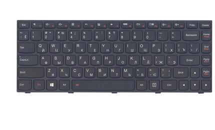 Клавиатура для ноутбука Lenovo Flex 14 G40, G40-30, G40-45, G40-70, G40-75, G40-80, Z41-70, 500-14ACZ, 500-14ISK, 300-14ISK, B40-80 с подсветкой (Light) Black, RU - фото 2