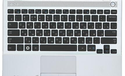 Клавиатура для ноутбука Samsung (NP300U1A) Black, (Silver TopCase), RU
