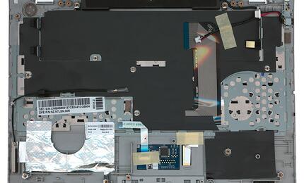 Клавиатура для ноутбука Samsung (NP300U1A) Black, (Silver TopCase), RU - фото 2