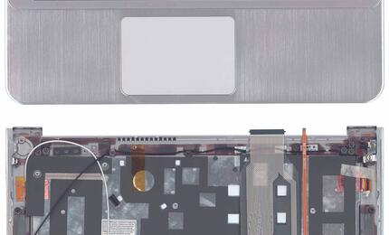 Клавиатура для ноутбука Samsung (900X3A) Black, (Silver TopCase), RU