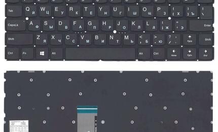 Клавиатура для ноутбука Lenovo IdeaPad (710S) Black (No Frame), RU