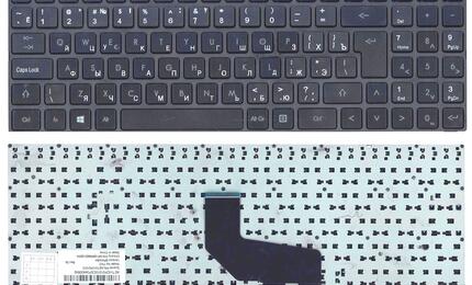 Клавиатура для ноутбука DNS (0155959, 0158645) Quanta TWH (K580S) Black, Black Frame RU
