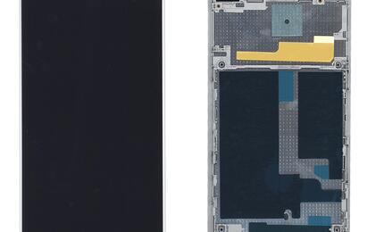 Матрица с тачскрином (модуль) для Sony Xperia Z1 C6902 черный с белой рамкой