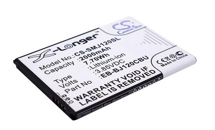 Аккумуляторная батарея для смартфона Samsung CS-SMJ120SL Galaxy J1 SM-J120F 3.85V White 2000mAh 7.70Wh