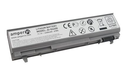Аккумуляторная батарея для ноутбука Amperin Dell PT434 Latitude E6400 11.1V Silver 4400mAhr Аккумуляторная батарея для ноутбука Amperin Dell PT434 Latitude E6400 11.1V Silver 4400mAhr