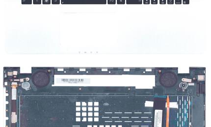 Клавиатура для ноутбука Asus (N76V) Black, с подсветкой (Light), (Silver TopCase), RU