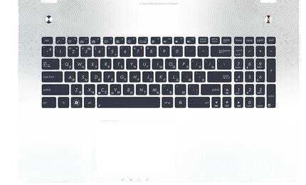 Клавиатура для ноутбука Asus (N76V) Black, с подсветкой (Light), (Silver TopCase), RU - фото 2