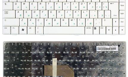 Клавиатура для ноутбука Asus (W5, W6, W7) White, RU