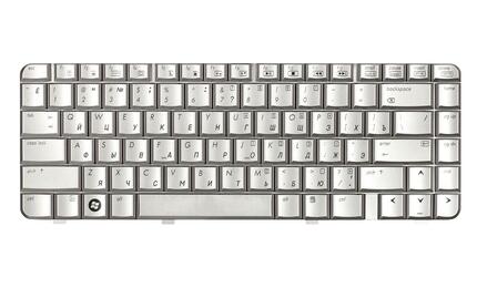 Клавиатура для ноутбука HP Pavilion (DV3000, DV3500) Silver, RU - фото 2