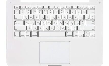 Клавиатура для ноутбука Apple MacBook Pro (A1342) White, (White TopCase), RU (вертикальный энтер) 13,3&quot;