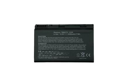 Аккумуляторная батарея для ноутбука Acer TM00742 Extensa 5210 14.8V Black 5200mAh OEM Аккумуляторная батарея для ноутбука Acer TM00742 Extensa 5210 14.8V Black 5200mAh OEM