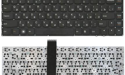 Клавиатура для ноутбука Lenovo IdeaPad (U300) Black, (No Frame), RU