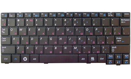 Клавиатура для ноутбука Samsung (X118, X120, X130, X170, X171) Black, RU - фото 2