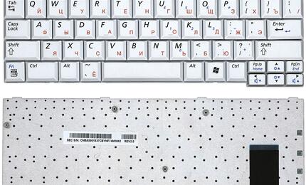 Клавиатура для ноутбука Samsung (Q45, Q35) Silver, RU