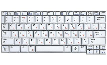 Клавиатура для ноутбука Samsung (Q45, Q35) Silver, RU - фото 2