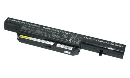 Аккумуляторная батарея для ноутбука DNS W240BAT-6 Clevo W240 11.1V Black 4400mAh Orig Аккумуляторная батарея для ноутбука DNS W240BAT-6 Clevo W240 11.1V Black 4400mAh Orig