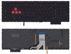 Клавиатура для ноутбука HP Omen 17-AN000, с красной подсветкой (Red Light), Black, (No Frame) RU