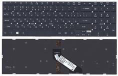 Клавиатура для ноутбука Acer Aspire 5755, 5755G, 5830, 5830G, 5830T, 5830TG с подсветкой (Light), Black, (No Frame), RU