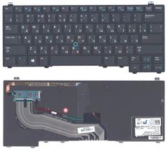 Клавиатура для ноутбука Dell latitude E5440 с подсветкой (Light) Black, с указателем (Point Stick), RU