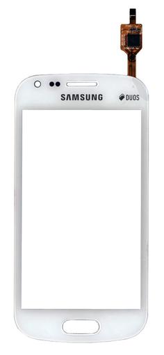 Тачскрин (Сенсорное стекло) для смартфона Samsung Galaxy S Duos S7562 белый