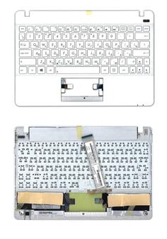 Клавиатура для ноутбука Asus Vivobook X102 White, (With Frame) RU