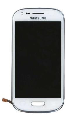Матрица с тачскрином (модуль) для Samsung Galaxy S3 mini GT-I8190 белый с рамкой